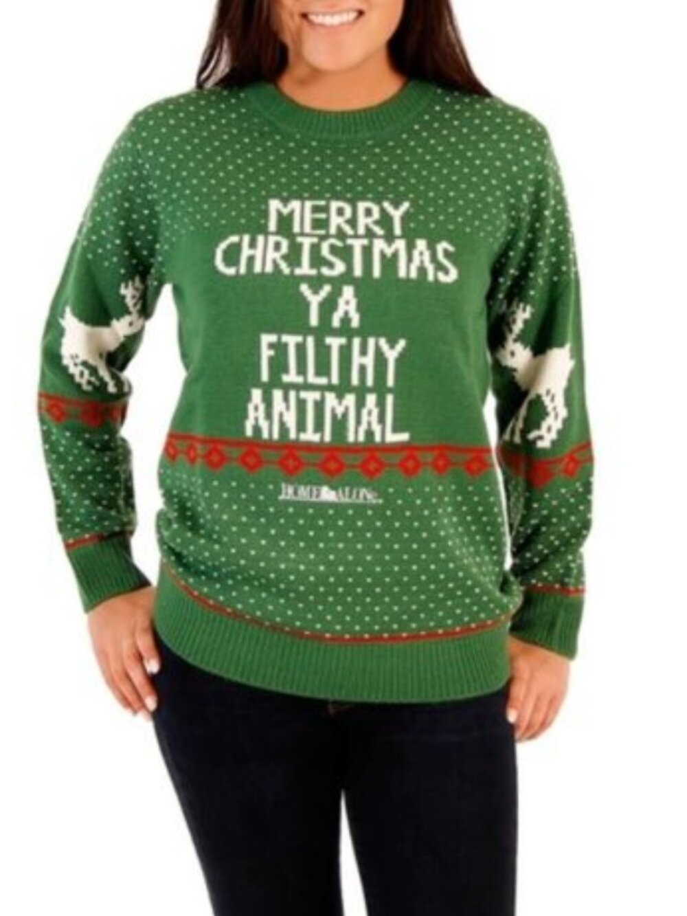 Vintage Filthy Animal Ugly Christmas Sweater Small